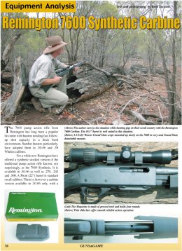 Remington 7600 Synthetic Carbine - page 76 Issue 38 (click the pic for an enlarged view)